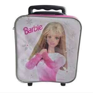 Vintage Barbie Rolling Suitcase 2000 Mini Kids Luggage